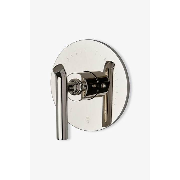 Waterworks COMMERCIAL ONLY Bond Solo Series Round Pressure Balance Control Valve Trim with Lever Handle in Gold
